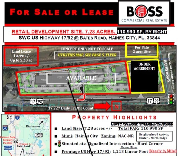 US Highway 17-92 at Bates Rd, Haines City, FL for sale Primary Photo- Image 1 of 4