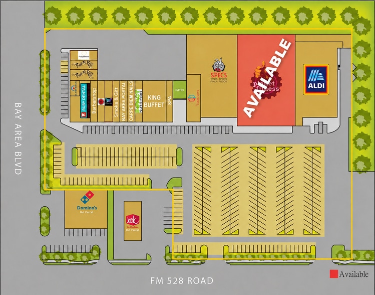 3100-3122 FM 528, Webster, TX for lease - Site Plan - Image 2 of 9