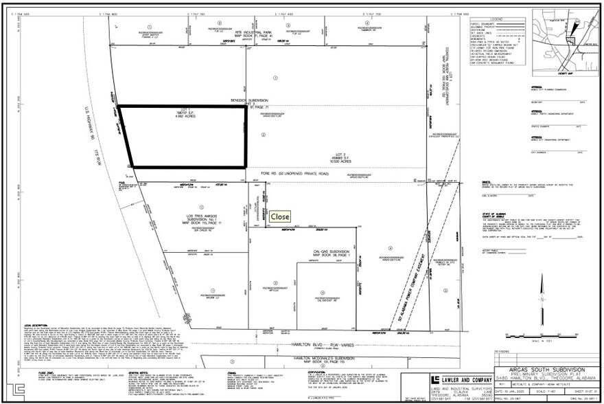 5789 Highway 90 W, Theodore, AL for sale - Plat Map - Image 2 of 2