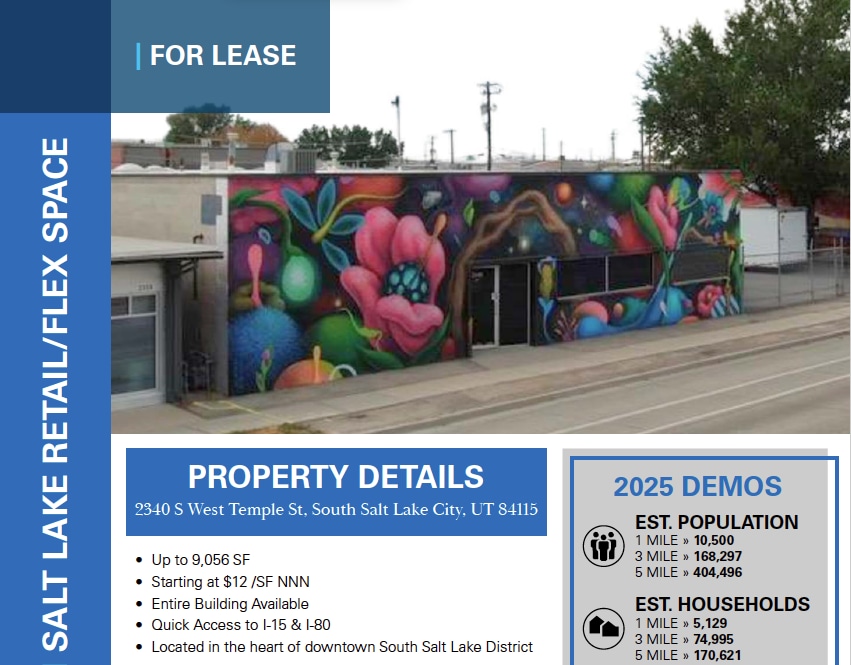 2340 S West Temple, Salt Lake City, UT for lease Primary Photo- Image 1 of 7