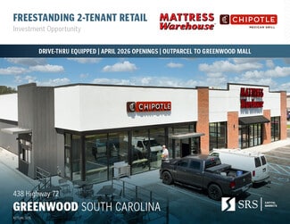 Plus de détails pour 438 SC-72, Greenwood, SC - Commerce de détail à vendre