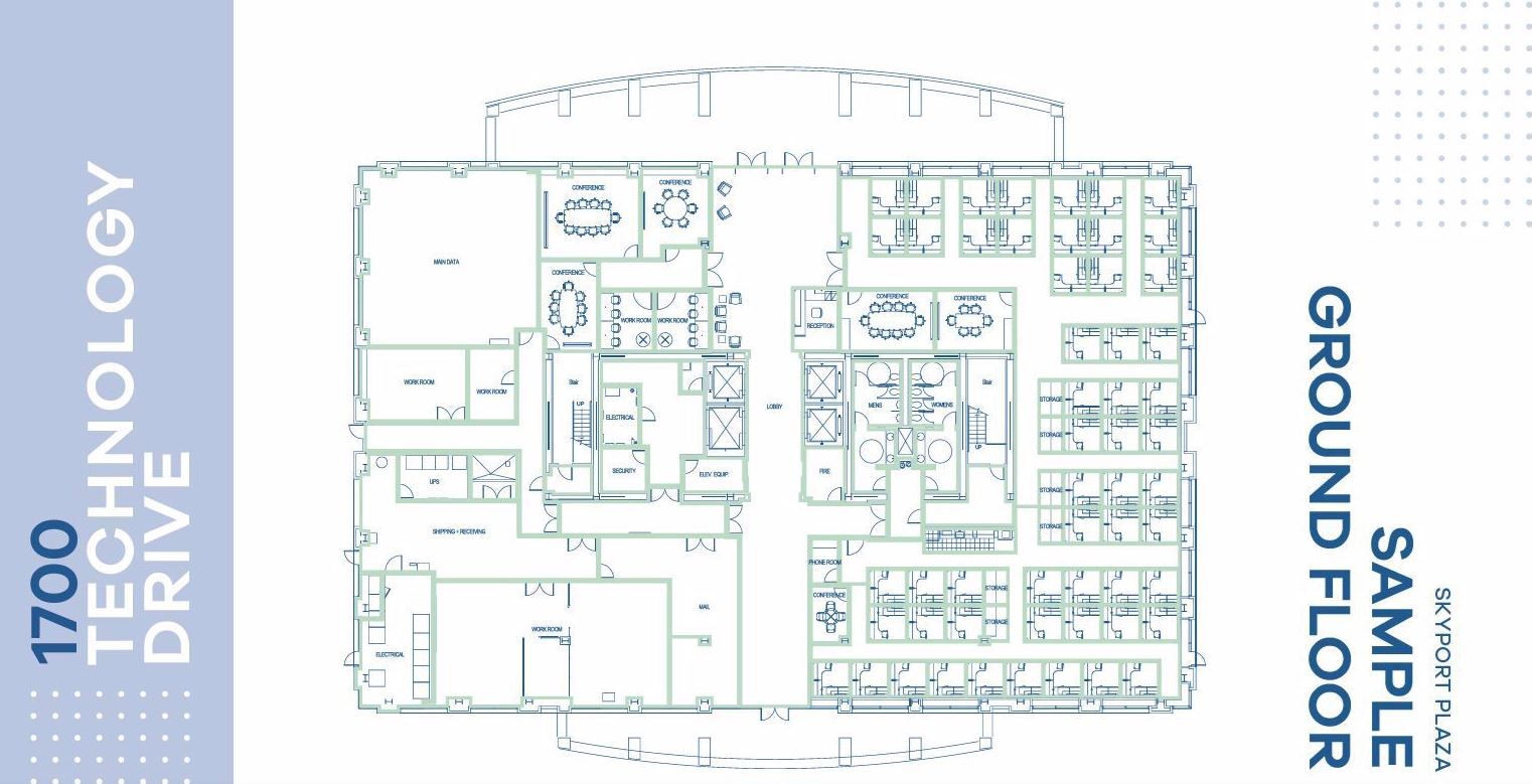1700 Technology Dr, San Jose, CA for lease Floor Plan- Image 1 of 1