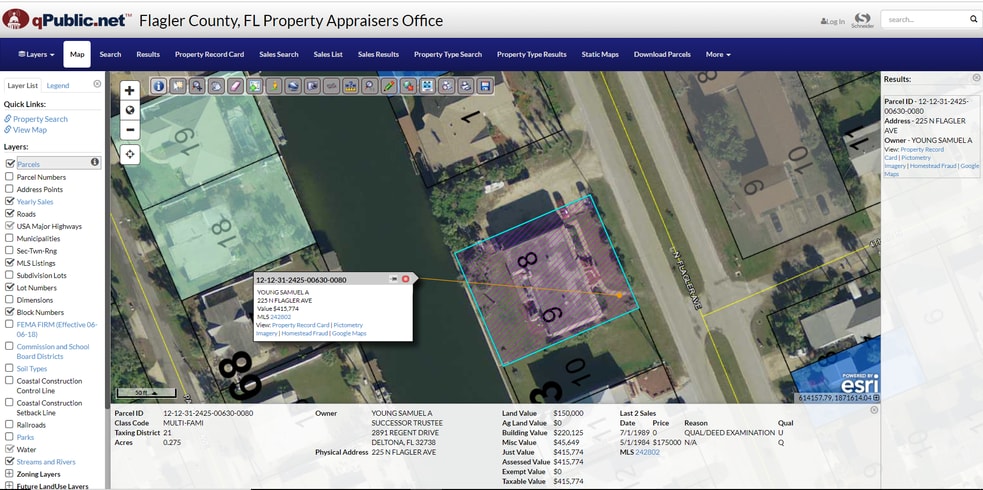 225 N Flagler Ave, Flagler Beach, FL for sale - Plat Map - Image 2 of 4