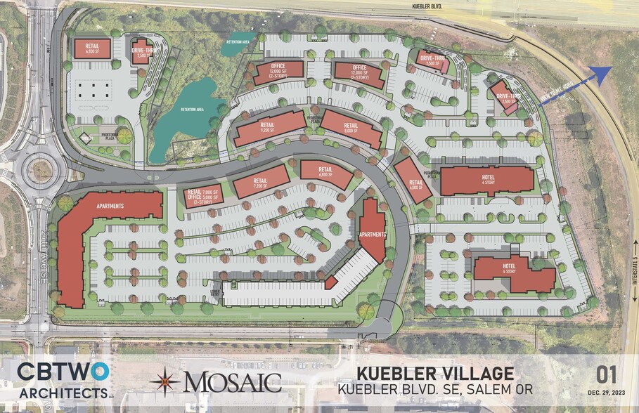 Kuebler Blvd, Salem, OR for lease - Site Plan - Image 2 of 4