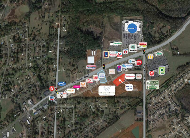 Winchester Rd, Huntsville, AL for sale - Aerial - Image 1 of 2