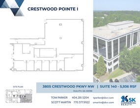 3805 Crestwood Pky NW, Duluth, GA à louer Plan de site- Image 1 de 1