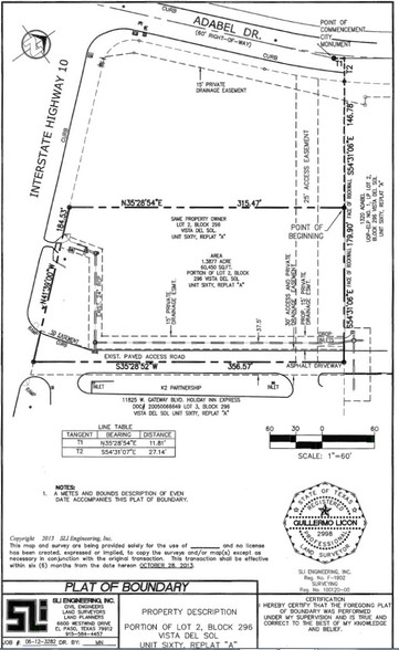 11805 Gateway Blvd, El Paso, TX à vendre - Plan cadastral - Image 3 de 3