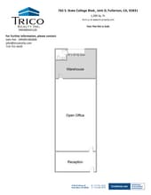 667-759 S State College Blvd, Fullerton, CA à louer Plan d’étage- Image 1 de 1