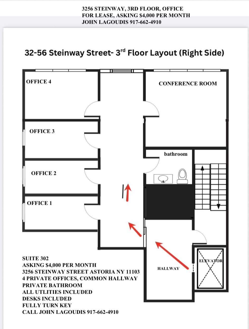 32-56 Steinway St, Astoria, NY à louer Photo intérieure- Image 1 de 11