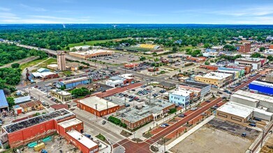 117 S Houston Ave, Denison, TX - AERIAL  map view