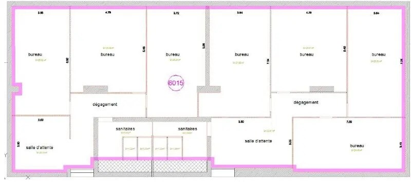 Office in Montpellier for sale - Floor Plan - Image 2 of 6