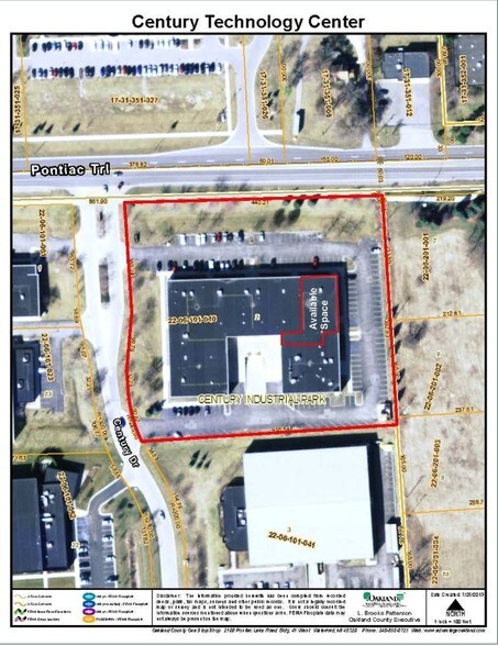 50453-50489 Pontiac Trl, Wixom, MI for lease - Aerial - Image 2 of 7