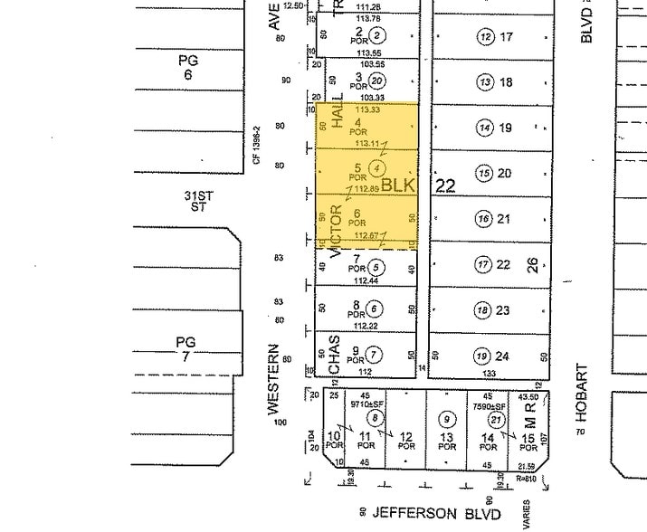 3022 S Western Ave, Los Angeles, CA à louer - Plan cadastral - Image 2 de 11