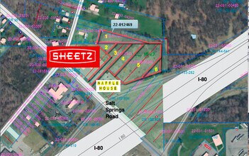 Salt Springs Road, Girard, OH - aerial  map view