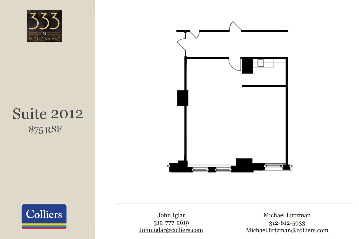 333 N Michigan Ave, Chicago, IL for lease Floor Plan- Image 1 of 1
