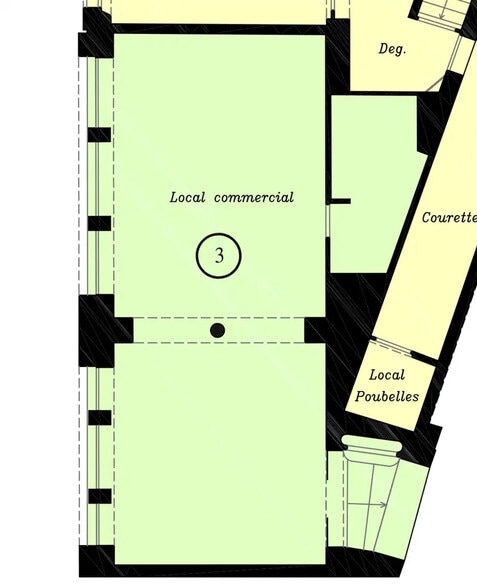 Retail in Paris for lease - Floor Plan - Image 2 of 3
