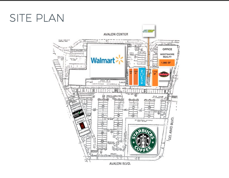 20220-20240 Avalon Blvd, Carson, CA à louer - Plan de site - Image 3 de 12