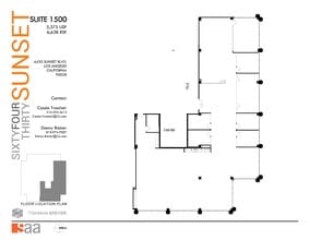 6430 W Sunset Blvd, Los Angeles, CA for lease Floor Plan- Image 1 of 1