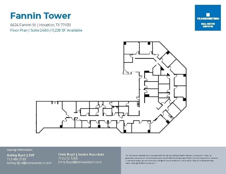 6624 Fannin St, Houston, TX for lease Floor Plan- Image 1 of 1