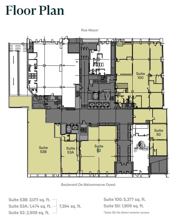 390-400 Boul De Maisonneuve O, Montréal, QC for lease Floor Plan- Image 1 of 1