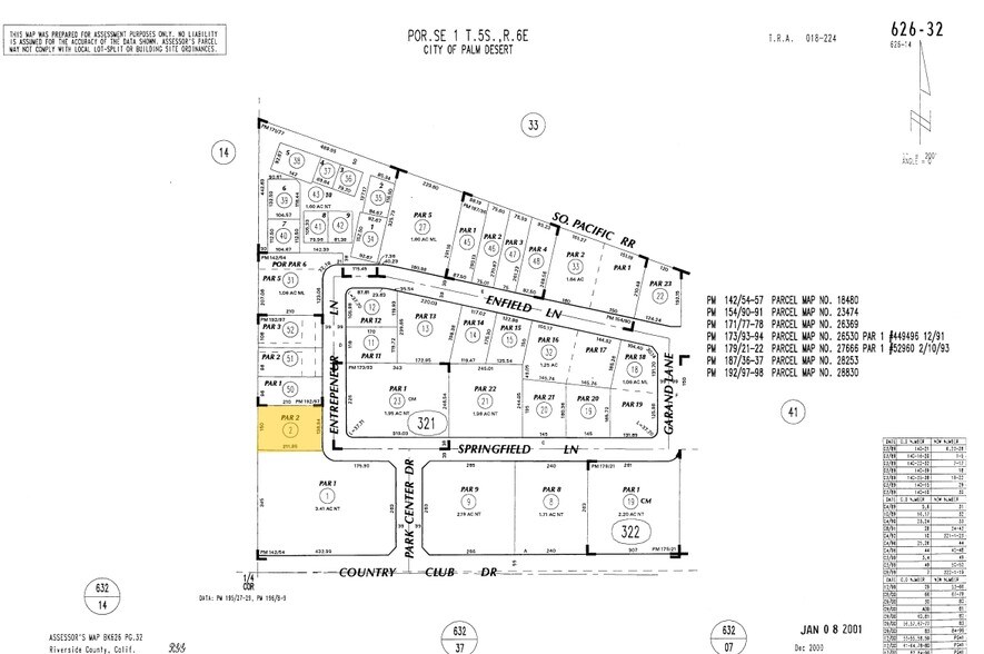 39665 Entrepreneur Ln, Palm Desert, CA à louer - Plan cadastral - Image 2 de 5