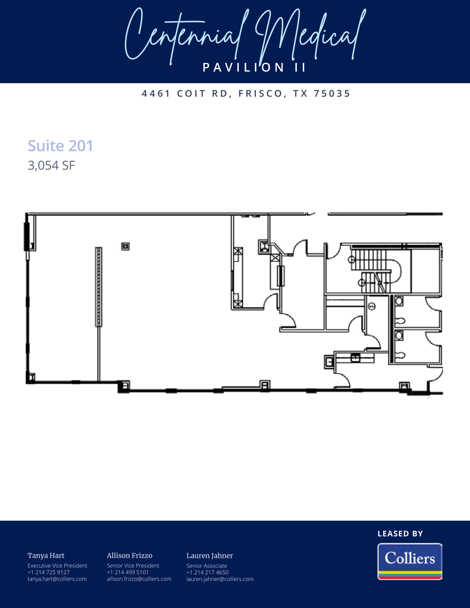 4401 Coit Rd, Frisco, TX à louer Plan d’étage- Image 1 de 1