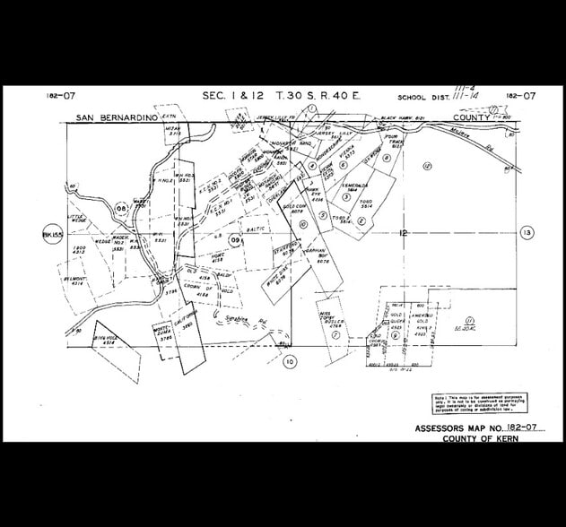 1 Butte Rd, Johannesburg, CA for sale - Plat Map - Image 2 of 2