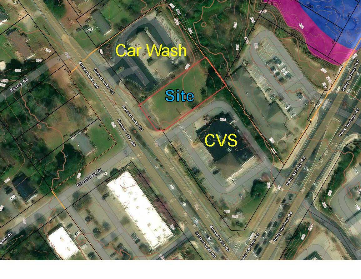 5145 Sunset Lake Rd, Apex, NC for sale Aerial- Image 1 of 4