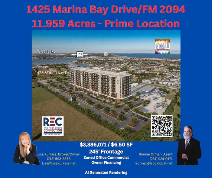 1425 Marina Bay Dr, League City, TX for sale - Aerial - Image 3 of 7