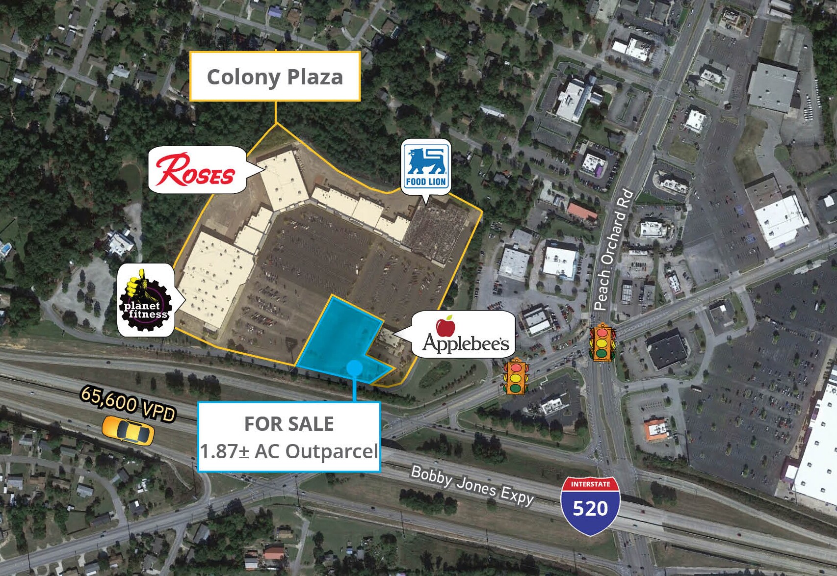 2123 Windsor Spring Road rd, Augusta, GA à vendre Aérien- Image 1 de 4