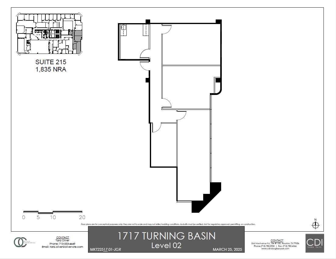 1717 Turning Basin Dr, Houston, TX for lease Site Plan- Image 1 of 1