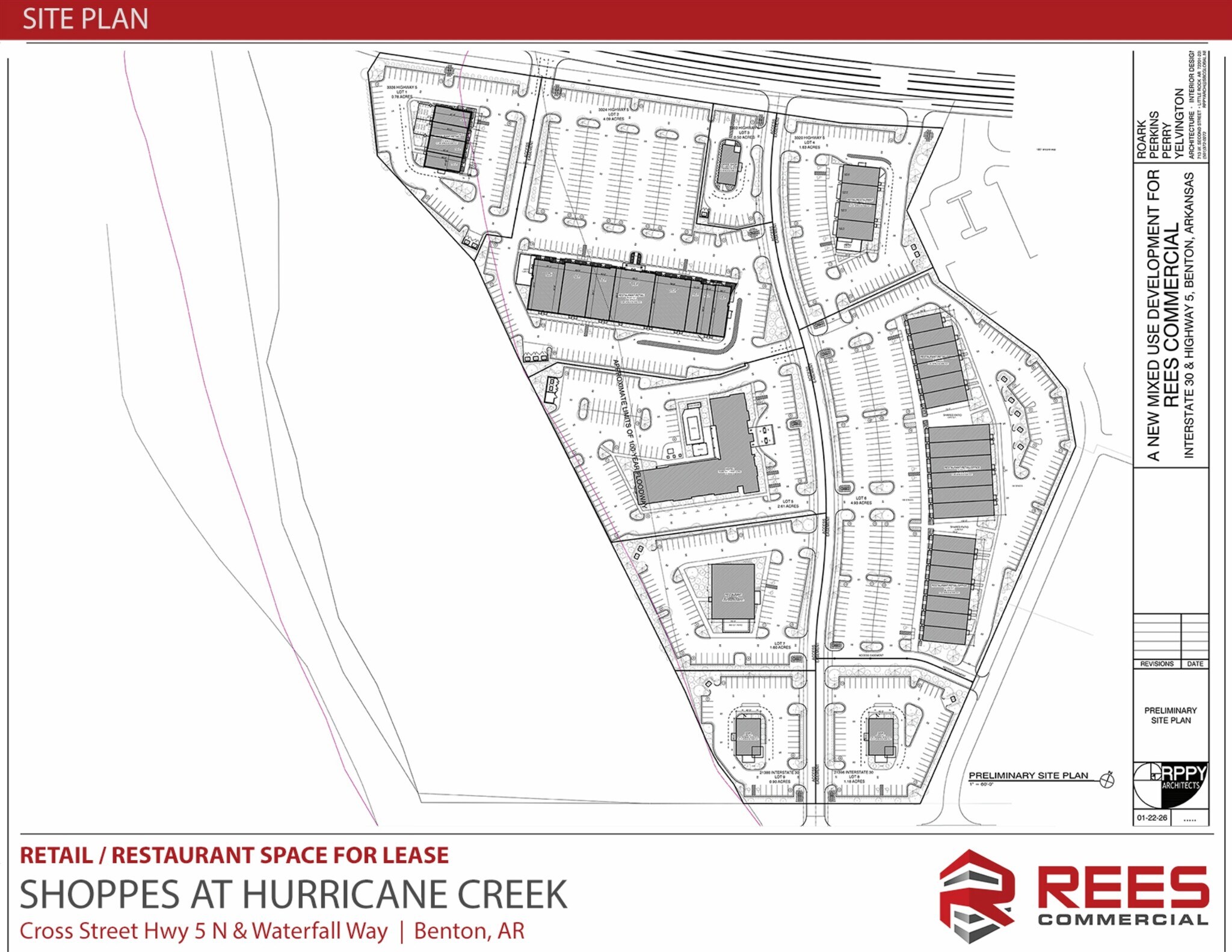 Cross Street Hwy 5 N & Waterfall Way, Bryant, AR for lease Site Plan- Image 1 of 4