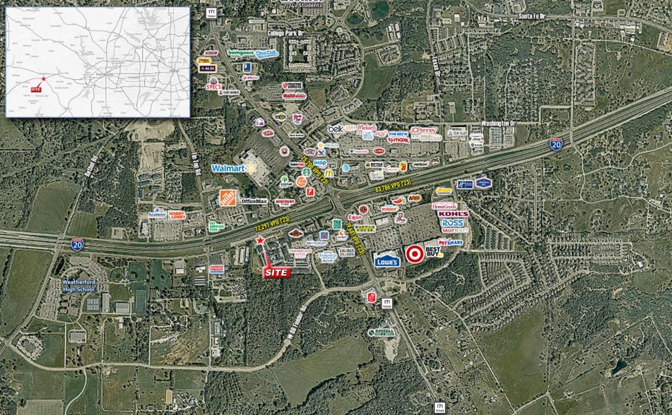 SWQ I-20, Weatherford, TX for lease - Aerial - Image 3 of 6