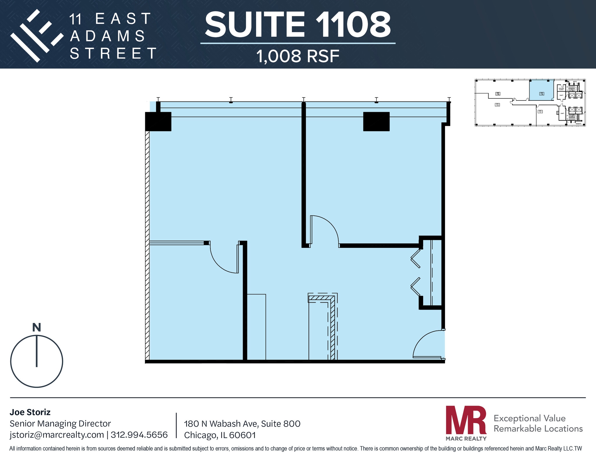 11 E Adams St, Chicago, IL for lease Floor Plan- Image 1 of 6