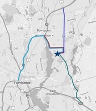 55-R Pawtucket Ave, Rumford, RI - AERIAL map view - Image1