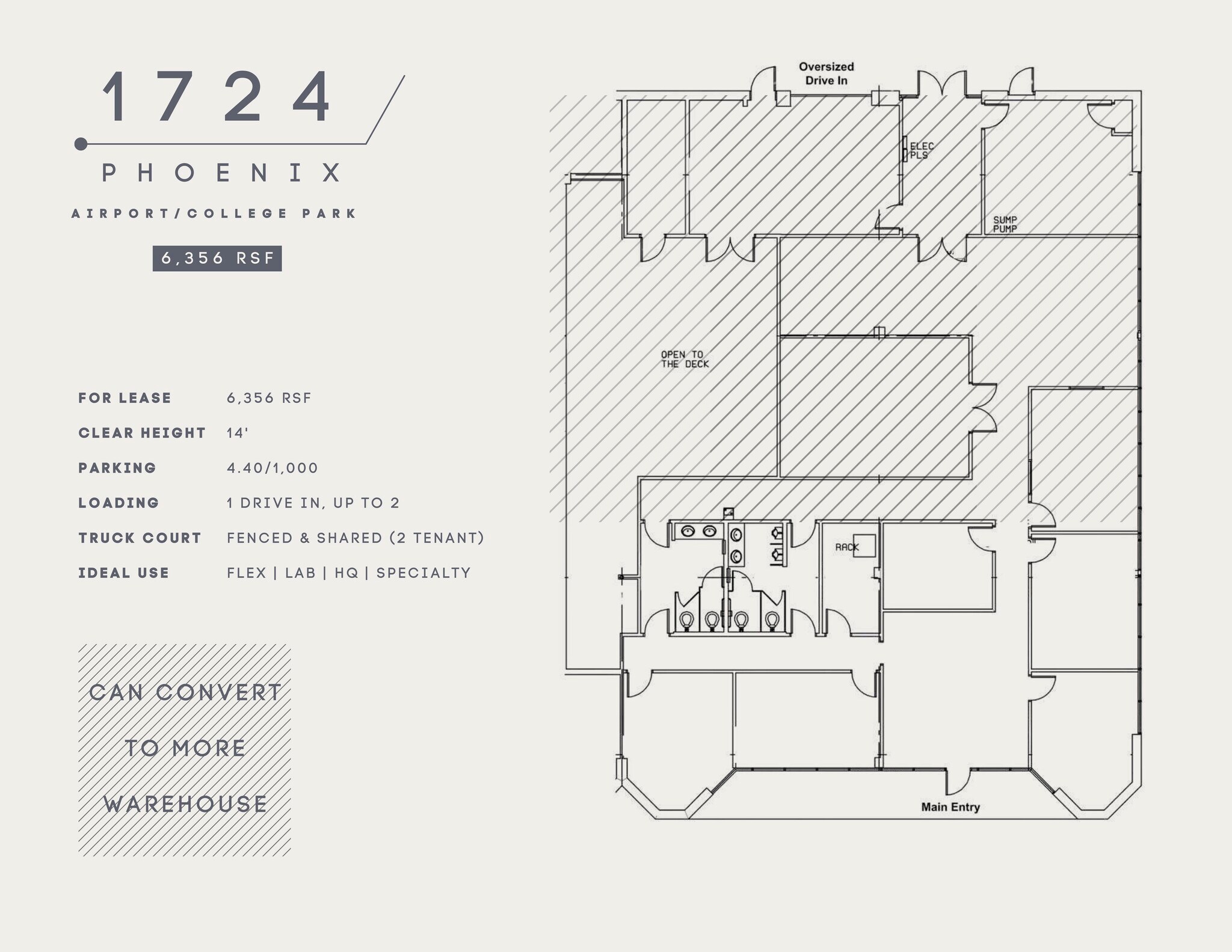 1688 Phoenix Pky, College Park, GA for lease Floor Plan- Image 1 of 1