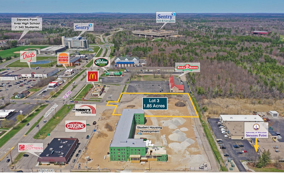 111 Division St, Stevens Point, WI à vendre - Photo du bâtiment - Image 2 de 3