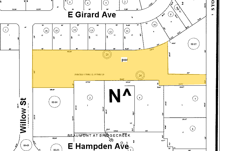 8751 E Hampden Ave, Denver, CO for sale - Plat Map - Image 2 of 23