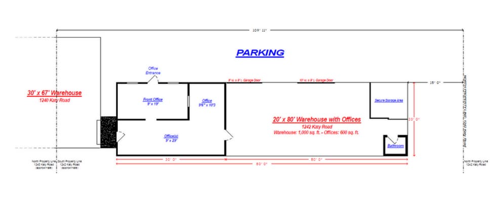 1240-1242 Katy Rd, Fort Worth, TX à louer - Plan d’étage - Image 3 de 18