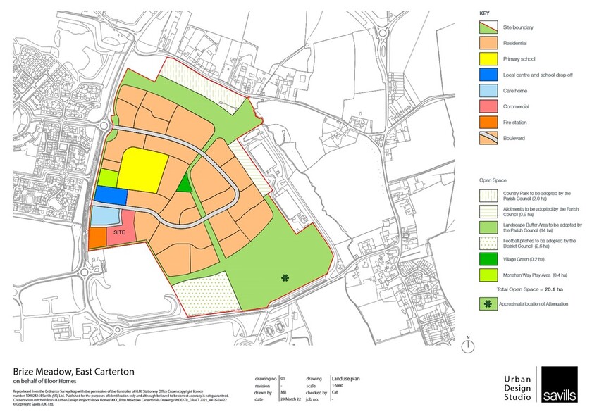 Monahan Way, Brize Norton for sale - Site Plan - Image 3 of 3