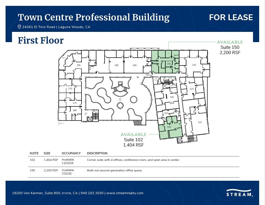 24361 El Toro Rd, Laguna Woods, CA for lease Floor Plan- Image 1 of 1