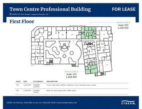 24361 El Toro Rd, Laguna Woods, CA for lease Floor Plan- Image 1 of 1