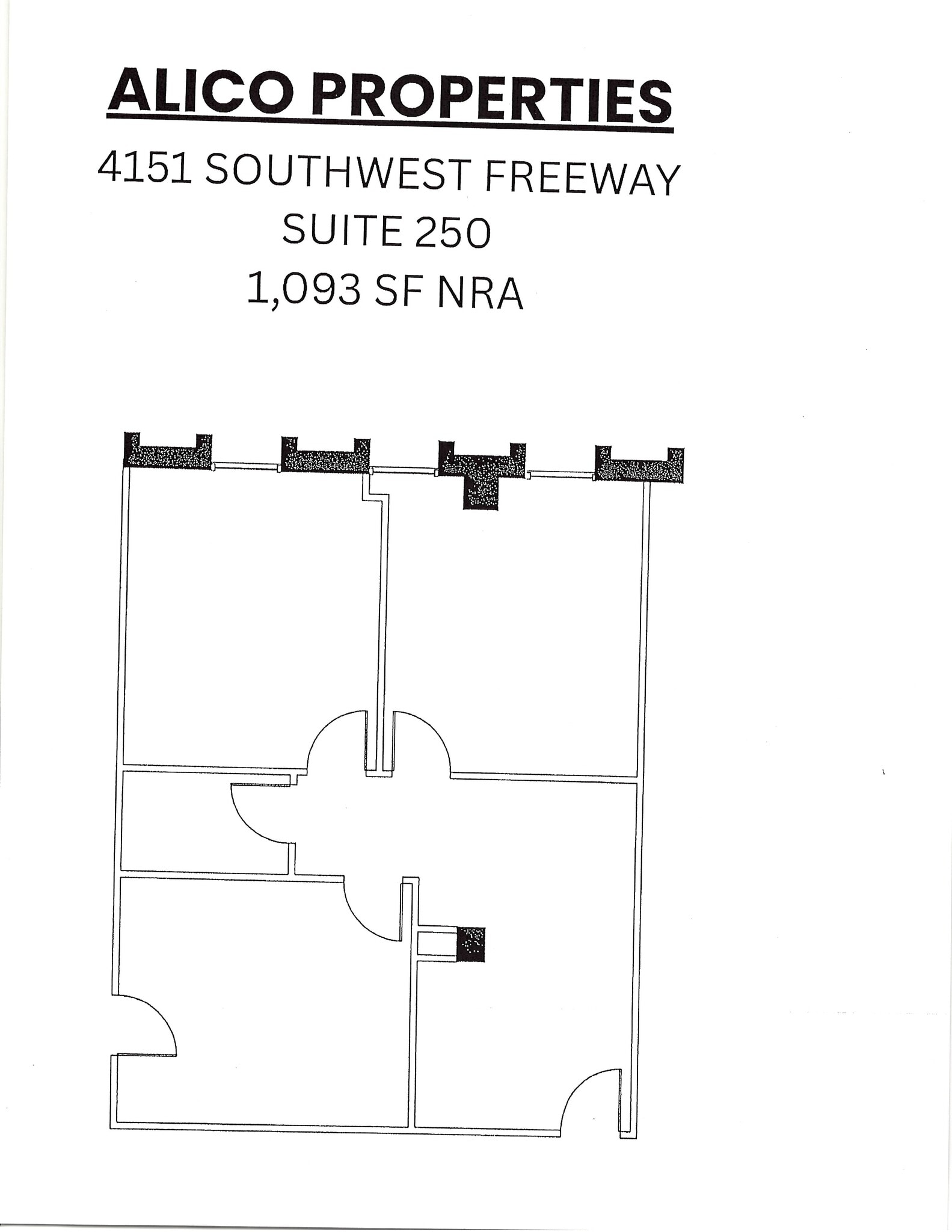 4151 Southwest Fwy, Houston, TX à louer Plan d’étage- Image 1 de 1
