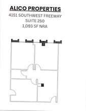 4151 Southwest Fwy, Houston, TX à louer Plan d’étage- Image 1 de 1