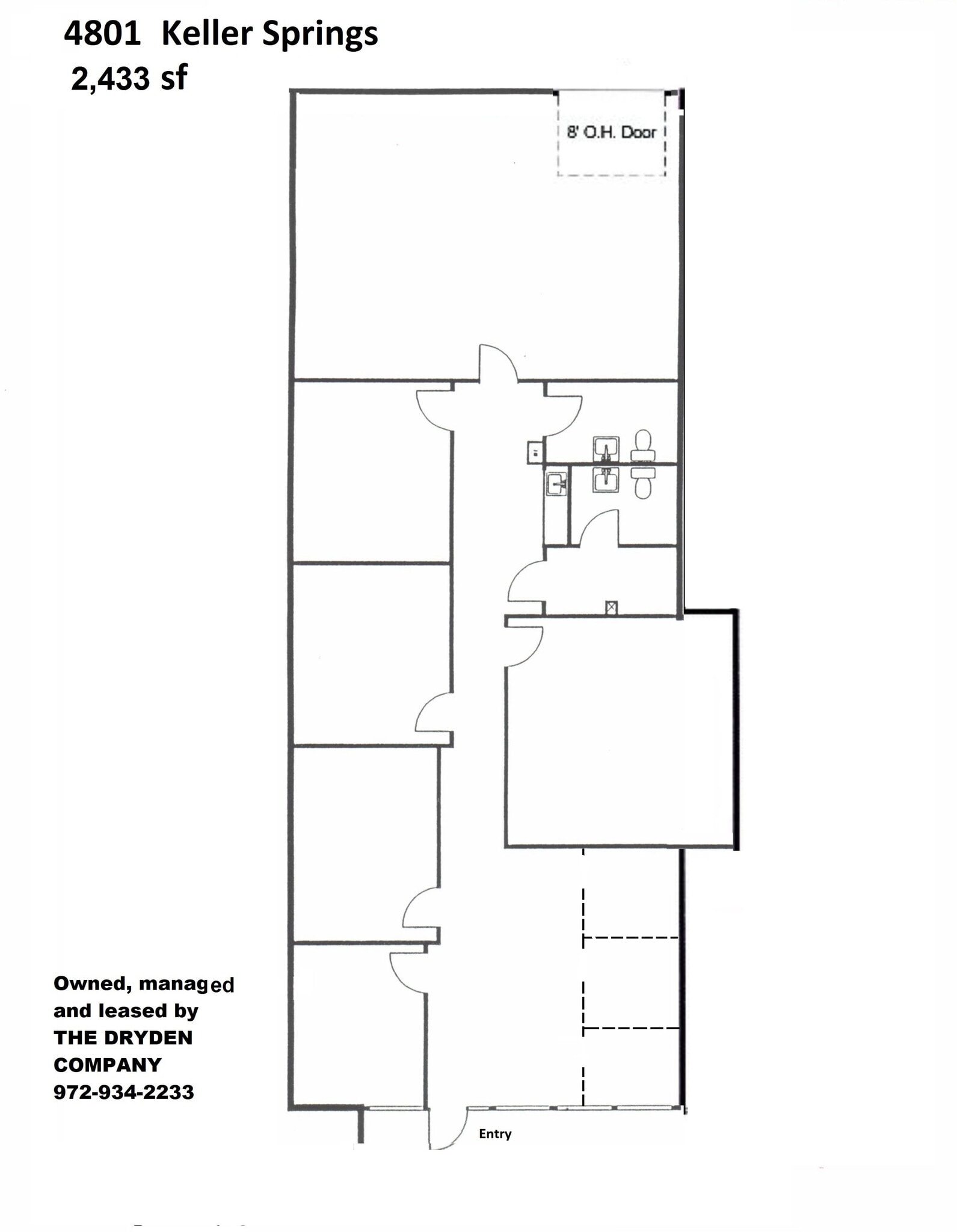 4801-4849 Keller Springs Rd, Addison, TX à louer Plan d’étage- Image 1 de 1