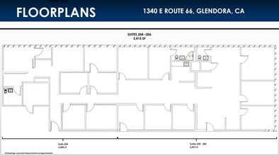 1340 E Route 66, Glendora, CA for lease Floor Plan- Image 1 of 1