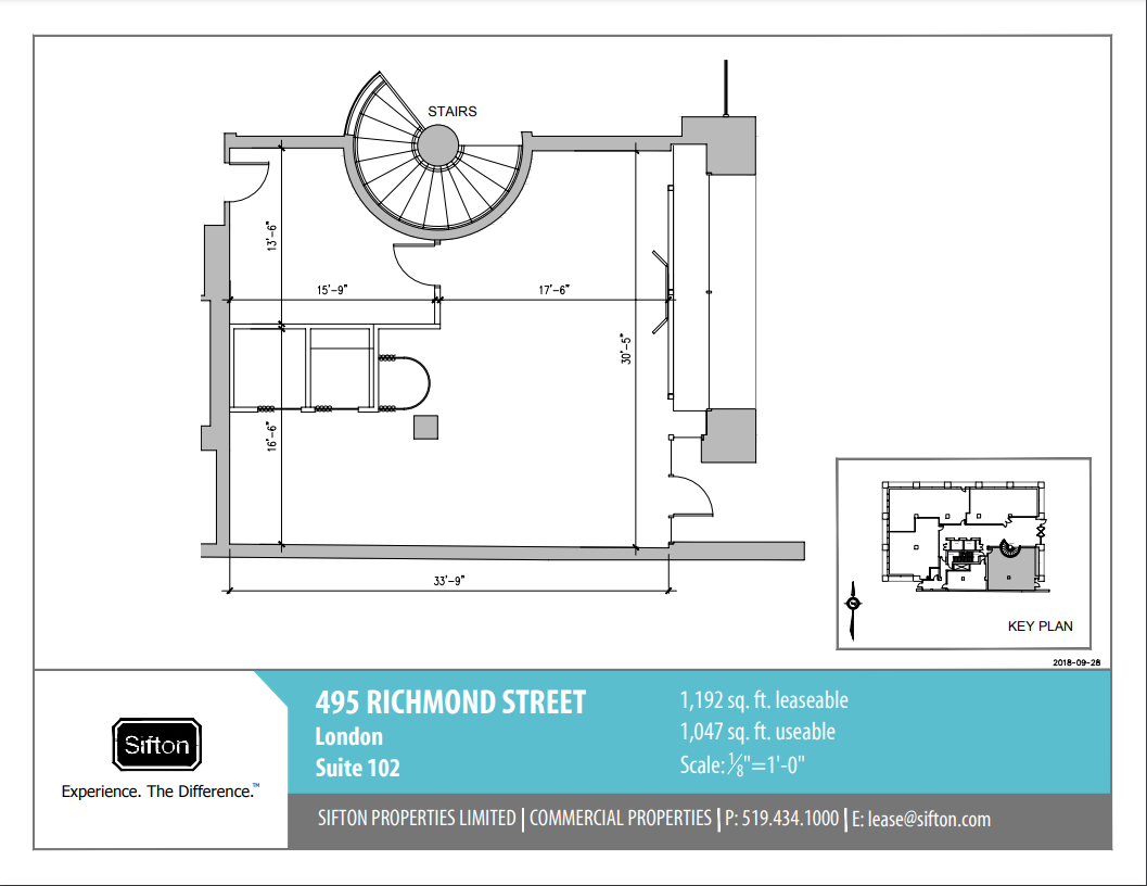 495 Richmond St, London, ON à louer Plan d  tage- Image 1 de 1