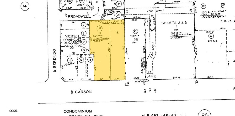 1001 W Carson St, Torrance, CA à louer - Plan cadastral - Image 3 de 3