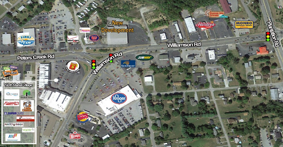 7000 Peters Creek Rd, Roanoke, VA à louer - Aérien - Image 3 de 8