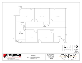 29777 Telegraph Rd, Southfield, MI for lease Floor Plan- Image 1 of 2